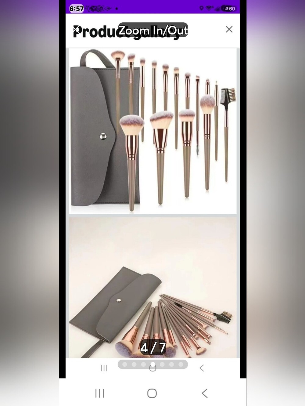 15 Piece Make Up Brush Collection With Case New